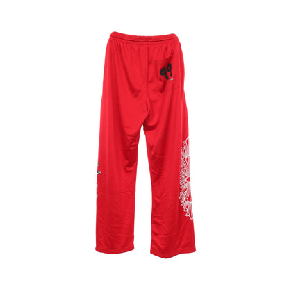Chrome Hearts × MATTY BOY PPO 99 FORM フローラルクロス メッシュパンツ ジョガーパンツ ナイロン レッド クロムハーツ