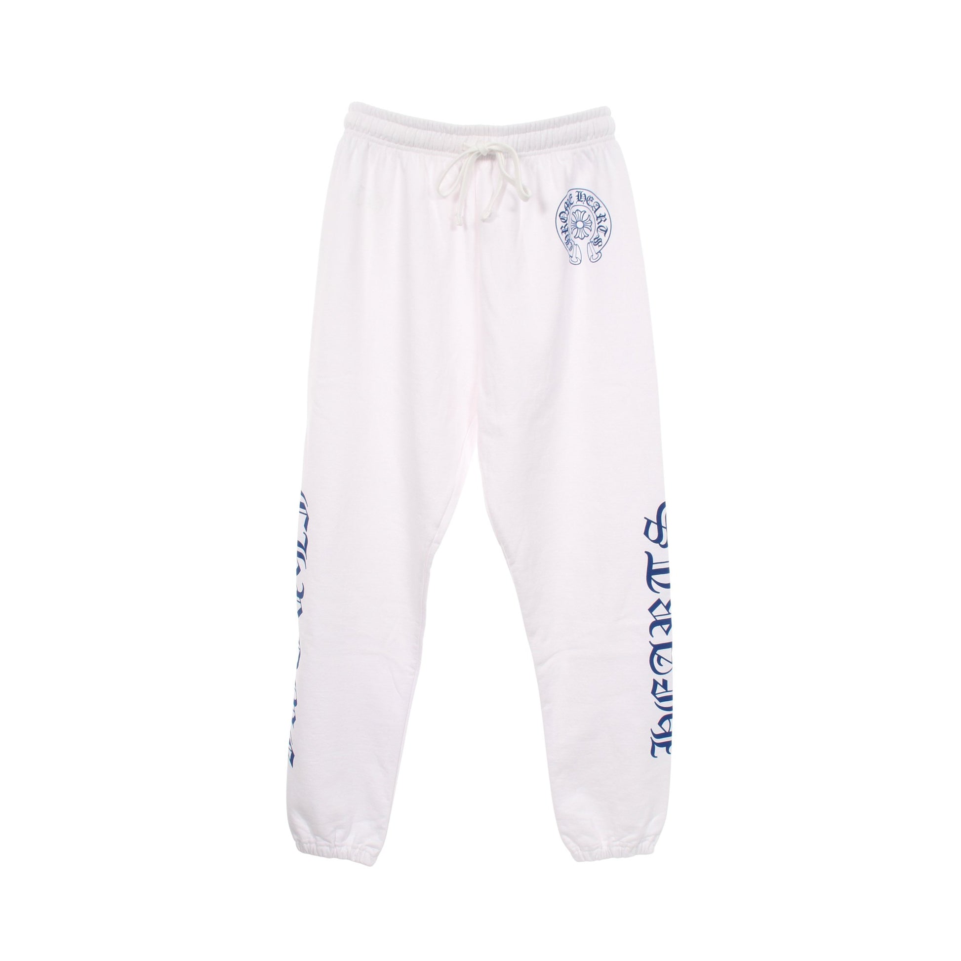 ホースシュー CHプラス オールドイングリッシュ スウェットパンツ コットン ホワイト ブルー クロムハーツ ボトムス Chrome Hearts