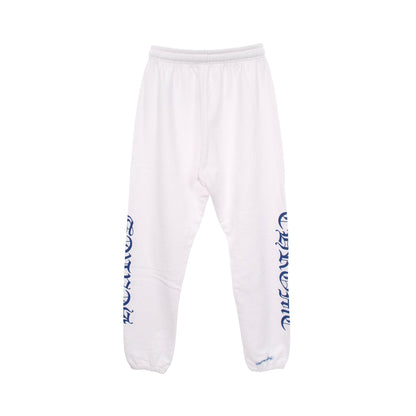 ホースシュー CHプラス オールドイングリッシュ スウェットパンツ コットン ホワイト ブルー クロムハーツ ボトムス Chrome Hearts