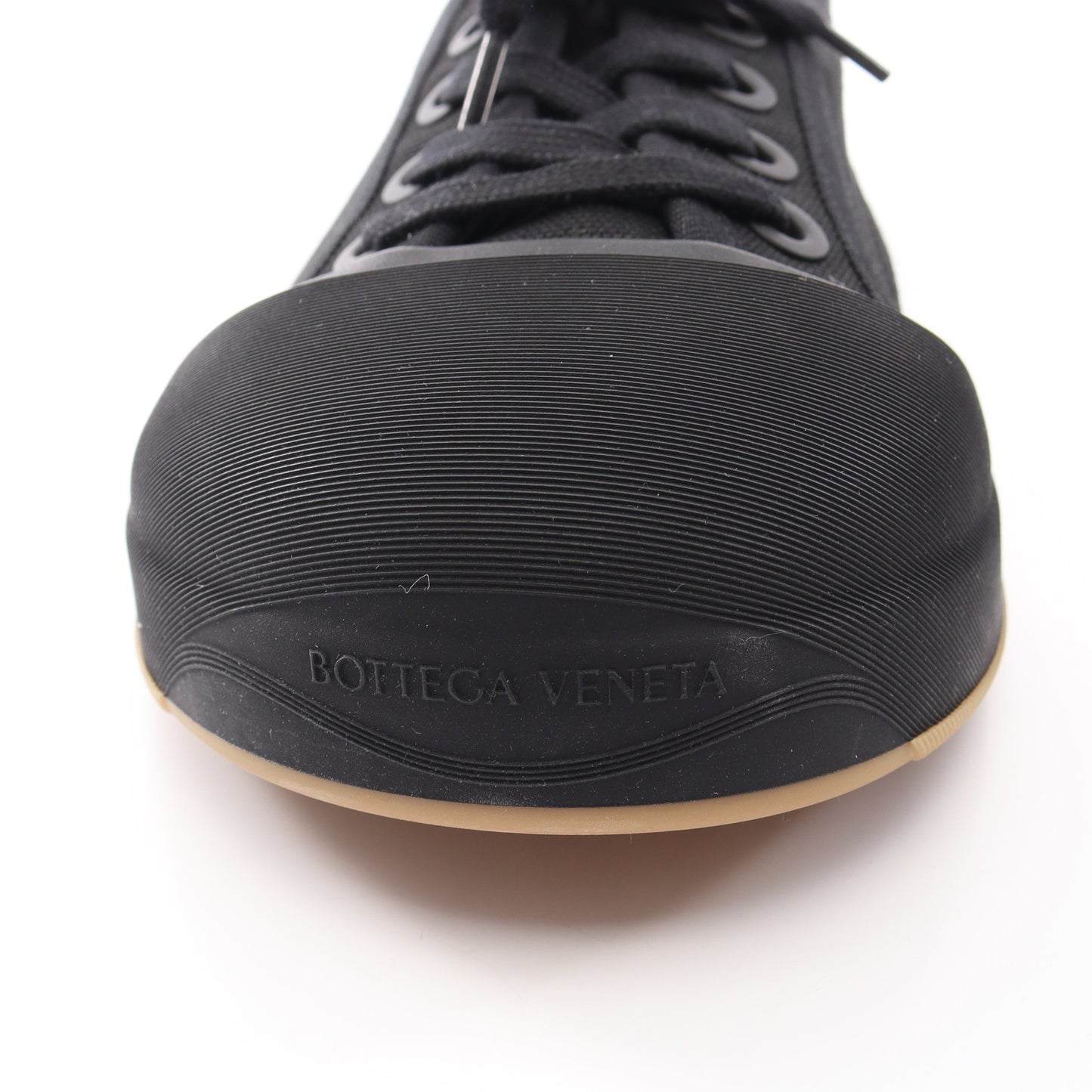 バルカン ローカットスニーカー キャンバス ブラック ボッテガヴェネタ シューズ BOTTEGA VENETA