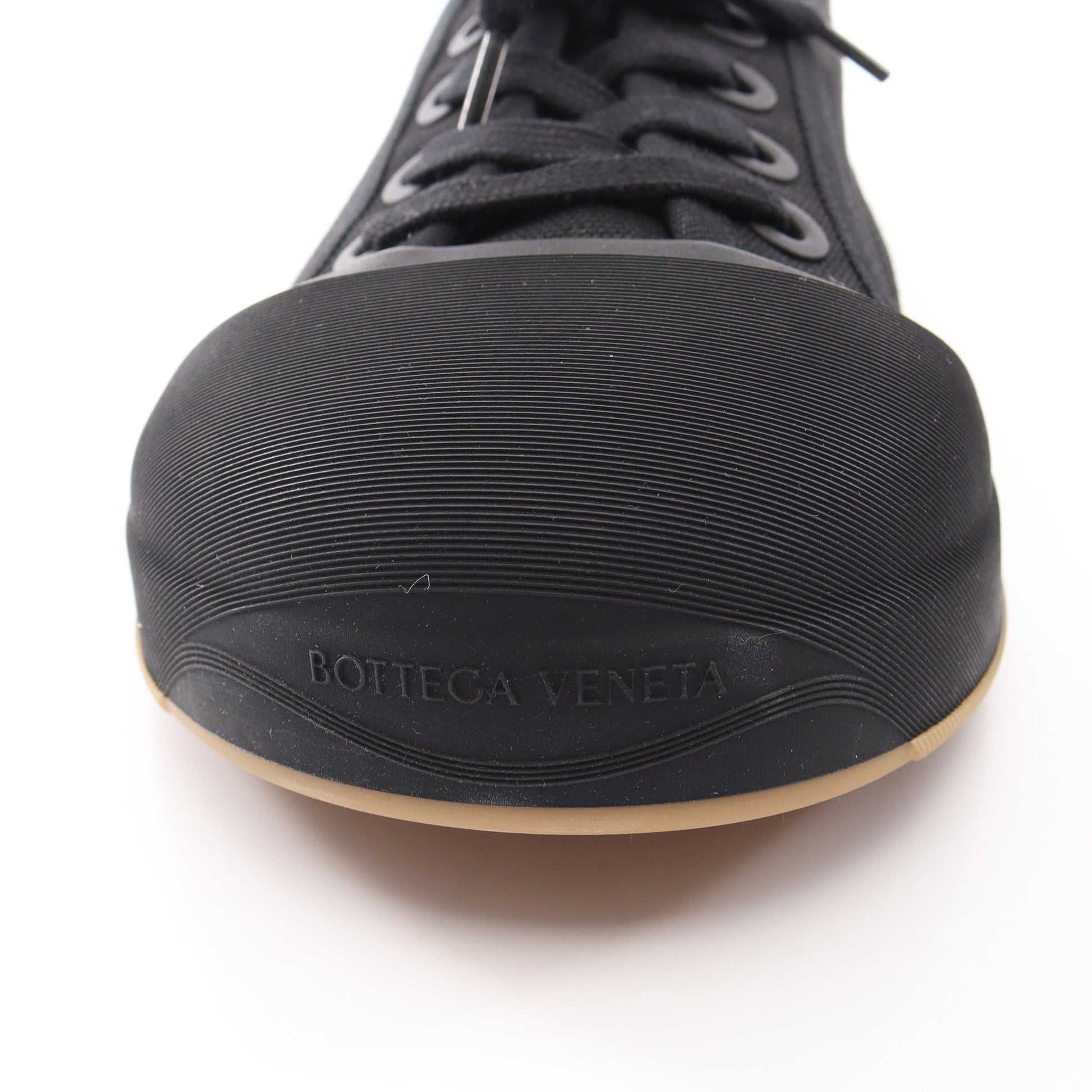 バルカン ローカットスニーカー キャンバス ブラック ボッテガヴェネタ シューズ BOTTEGA VENETA