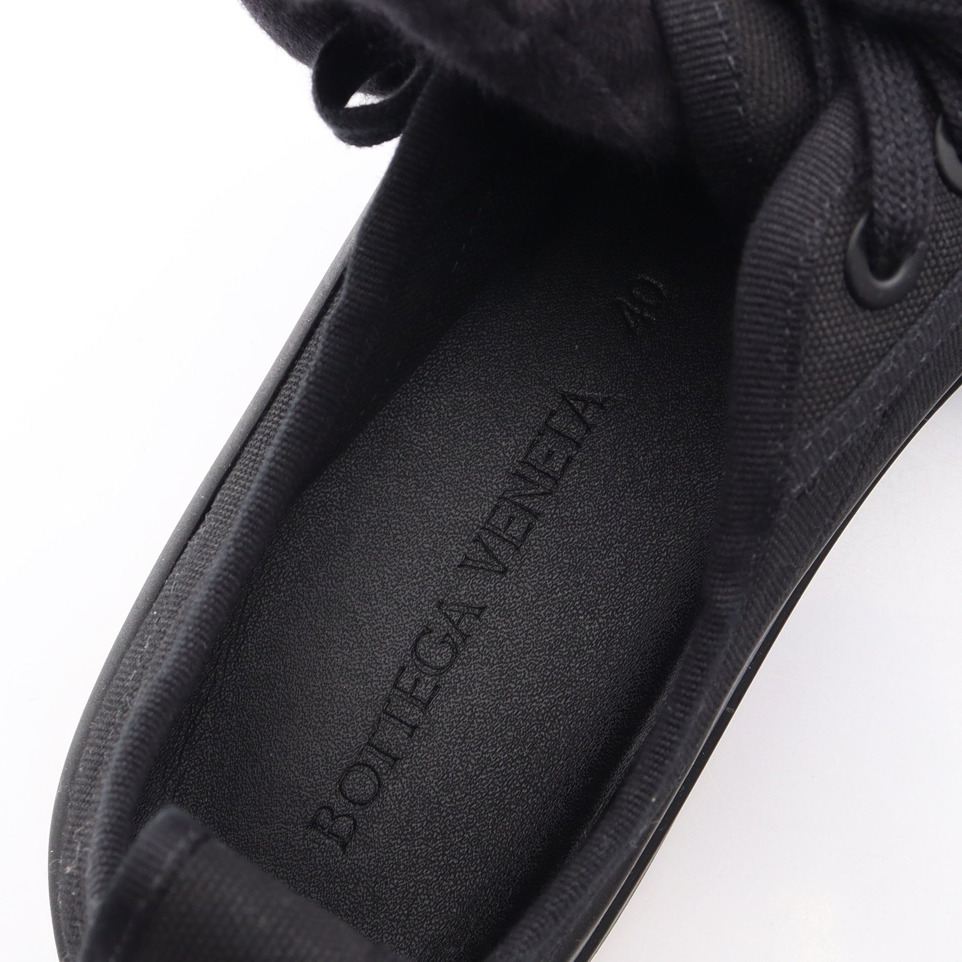 バルカン ローカットスニーカー キャンバス ブラック ボッテガヴェネタ シューズ BOTTEGA VENETA