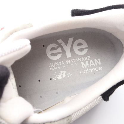 eYe COMME des GARCONS JUNYA WATANABE MAN × NEW BALANCE ローカットスニーカー スエード ファブリック グレー ホワイト ブラック アイコムデギャルソンジュンヤワタナベマン