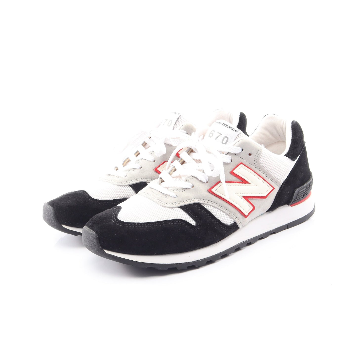 eYe COMME des GARCONS JUNYA WATANABE MAN × NEW BALANCE ローカットスニーカー スエード ファブリック グレー ホワイト ブラック アイコムデギャルソンジュンヤワタナベマン