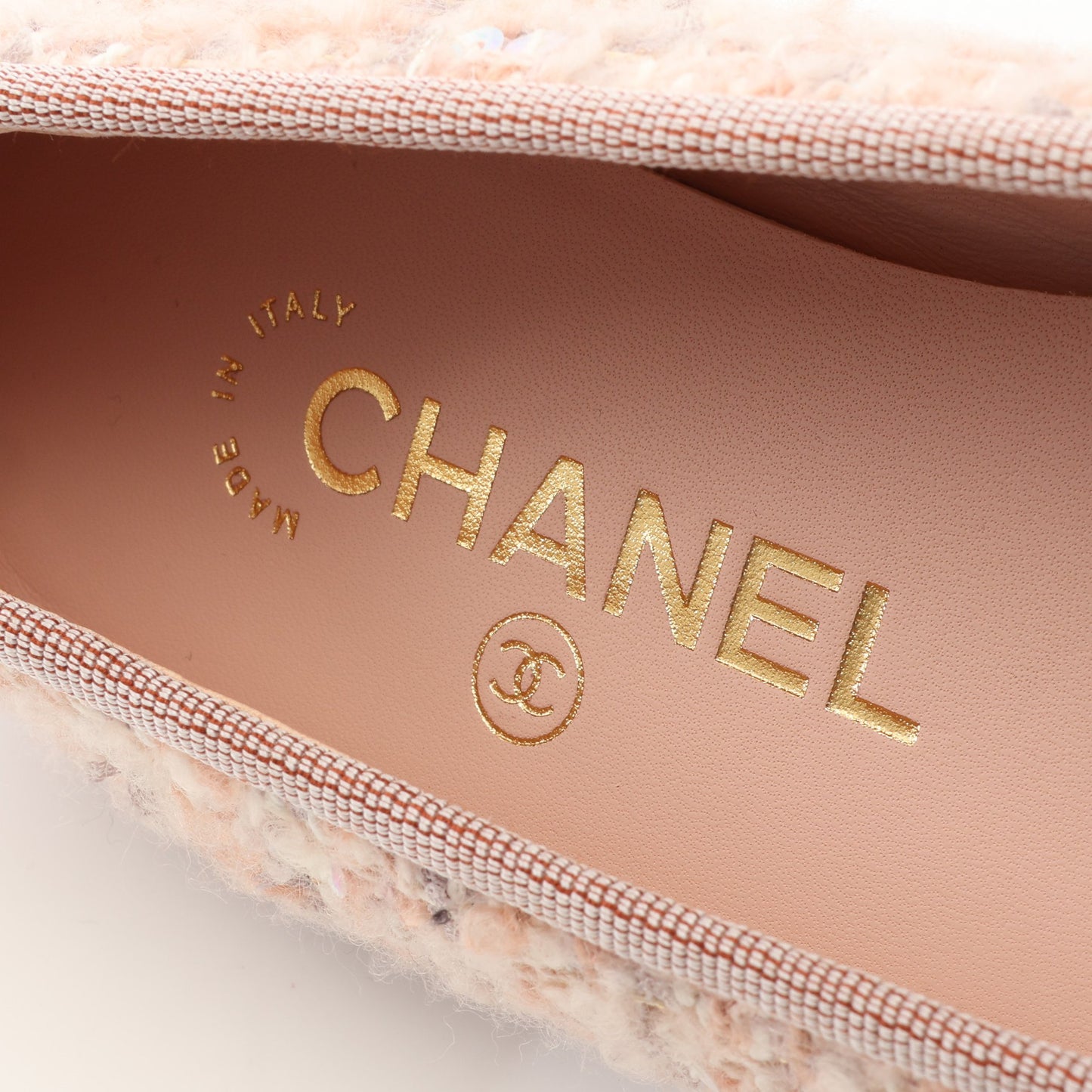BALLERINA バレリーナ バレエシューズ ファブリック ピンク ブラック シャネル シューズ CHANEL