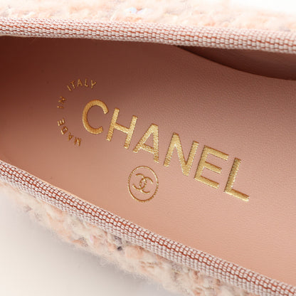 BALLERINA バレリーナ バレエシューズ ファブリック ピンク ブラック シャネル シューズ CHANEL