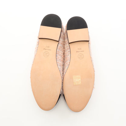 BALLERINA バレリーナ バレエシューズ ファブリック ピンク ブラック シャネル シューズ CHANEL