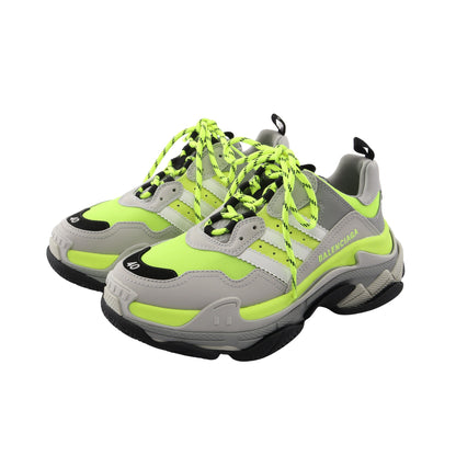 BALENCIAGA × adidas Triple S トリプルS ネオンカラー スニーカー レザー ファブリック グレー イエロー ブラック バレンシアガ シューズ BALENCIAGA