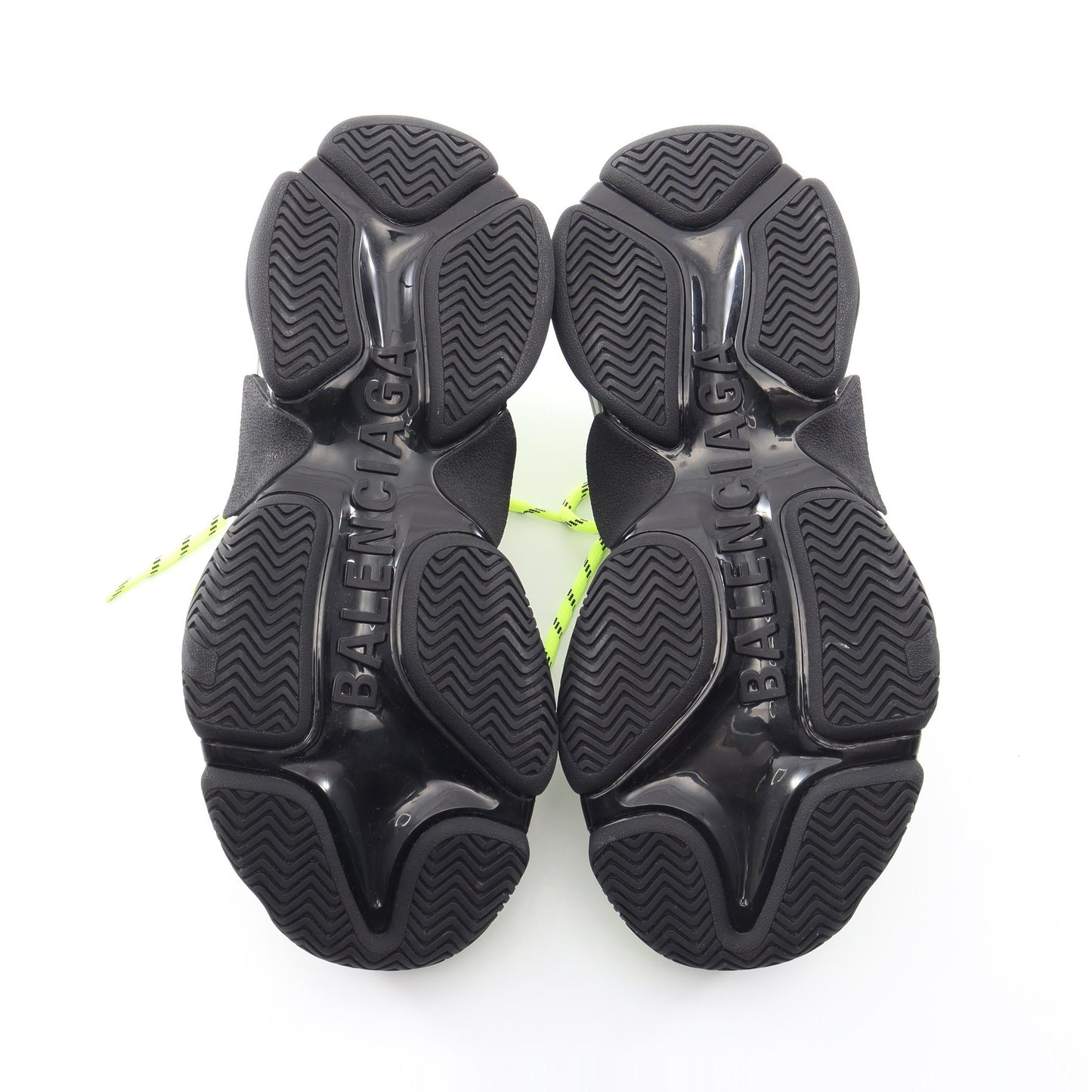 BALENCIAGA × adidas Triple S トリプルS ネオンカラー スニーカー レザー ファブリック グレー イエロー ブラック バレンシアガ シューズ BALENCIAGA