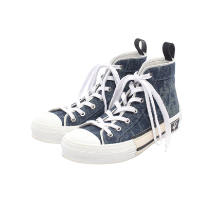 DIOR × Denim Tears B23 ハイカットスニーカー キャンバス ネイビー クリスチャンディオール