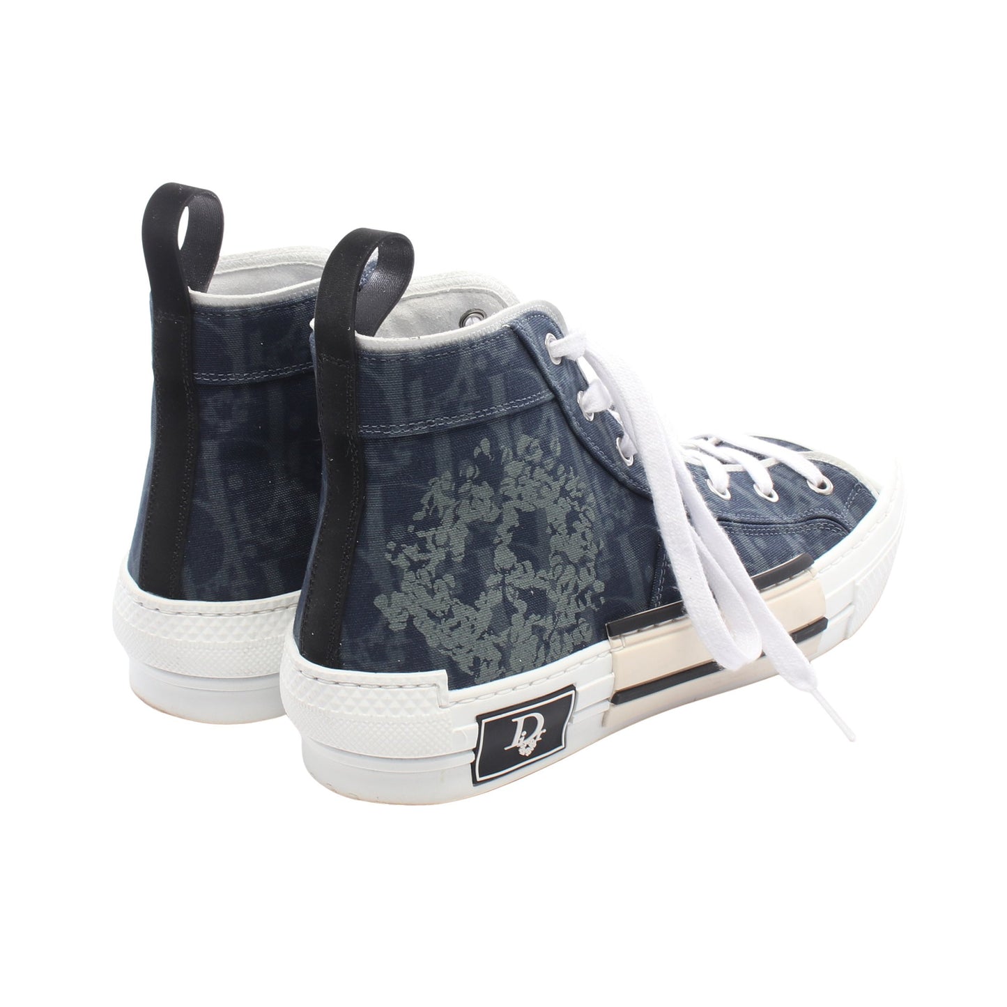 DIOR × Denim Tears B23 ハイカットスニーカー キャンバス ネイビー クリスチャンディオール