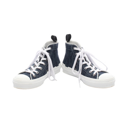 DIOR × Denim Tears B23 ハイカットスニーカー キャンバス ネイビー クリスチャンディオール