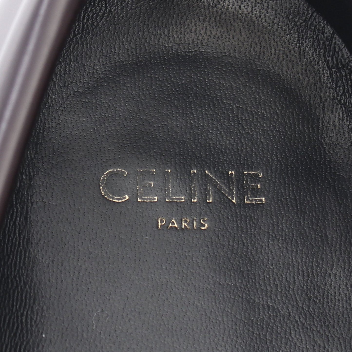 マーガレット トリオンフ ローファー レザー ダークブラウン セリーヌ シューズ CELINE