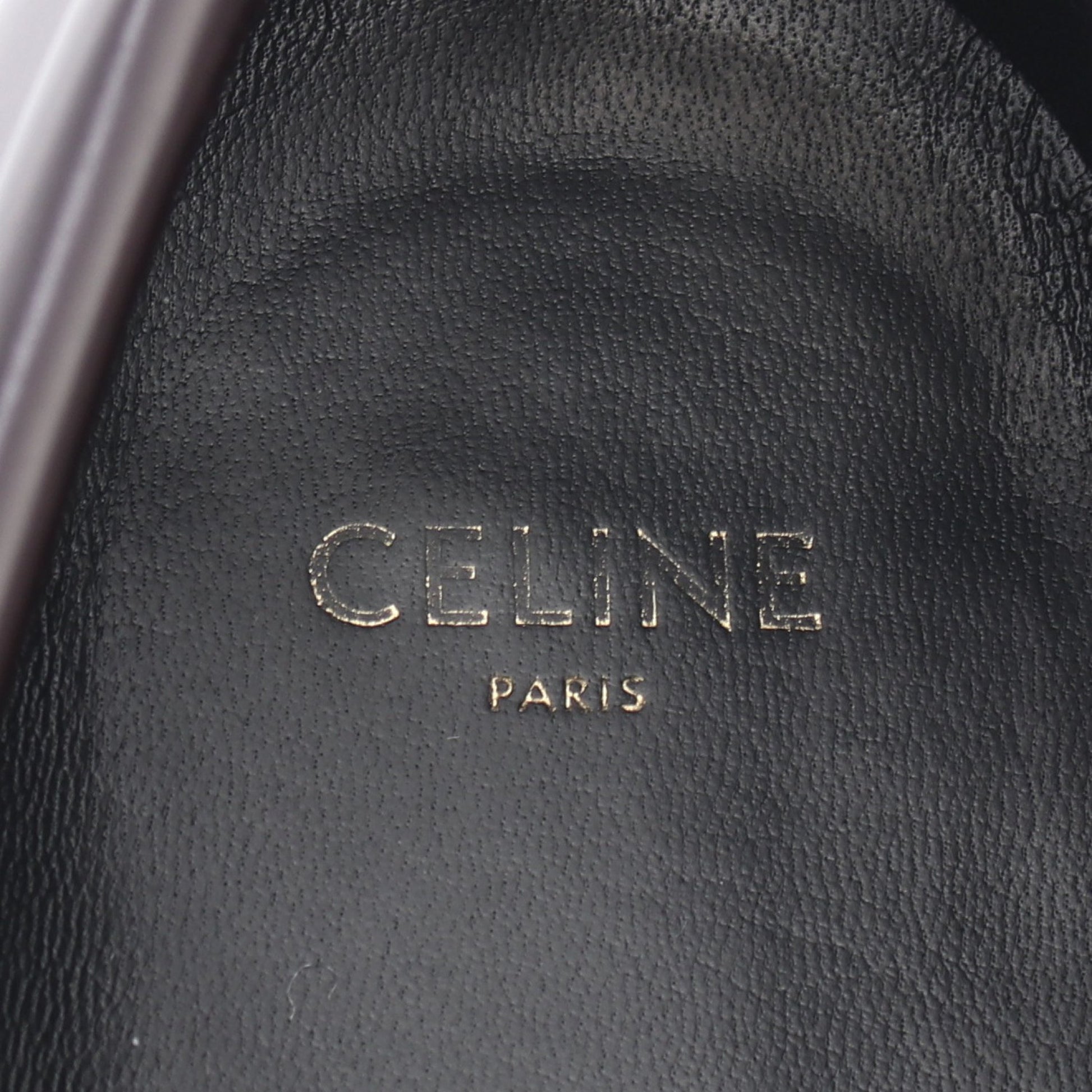 マーガレット トリオンフ ローファー レザー ダークブラウン セリーヌ シューズ CELINE