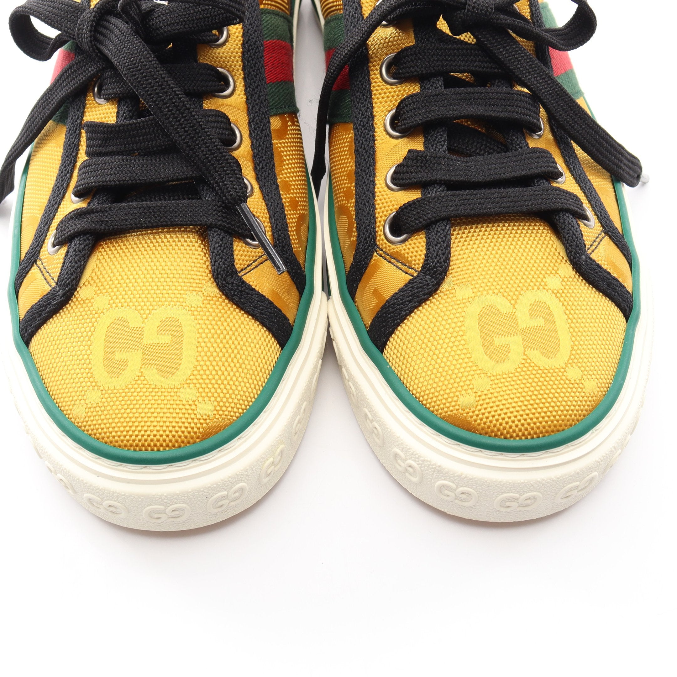 GUCCI TENNIS 1977 ジャンボGG スニーカー キャンバス イエロー