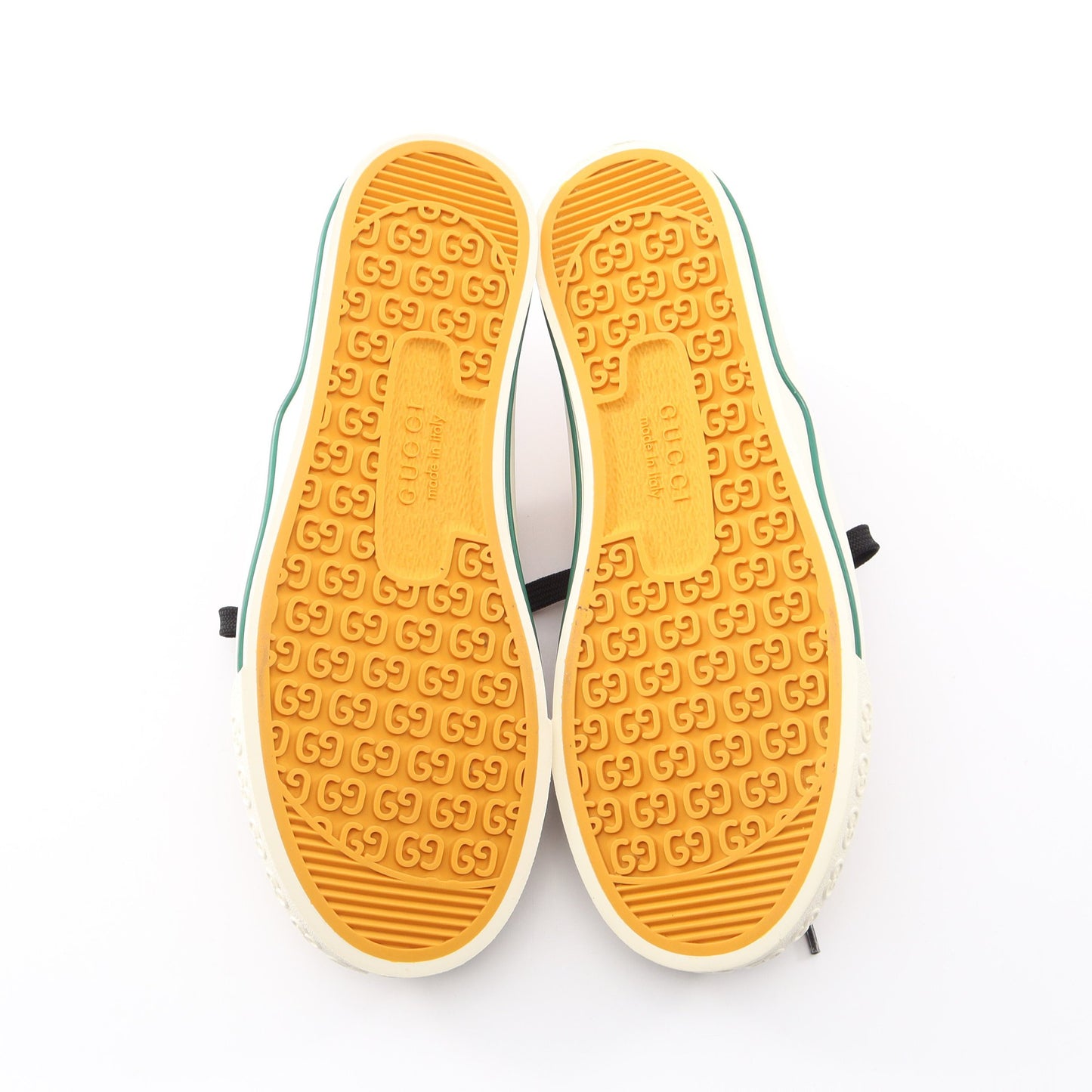 GUCCI TENNIS 1977 ジャンボGG スニーカー キャンバス イエロー ブラック マルチカラー グッチ
