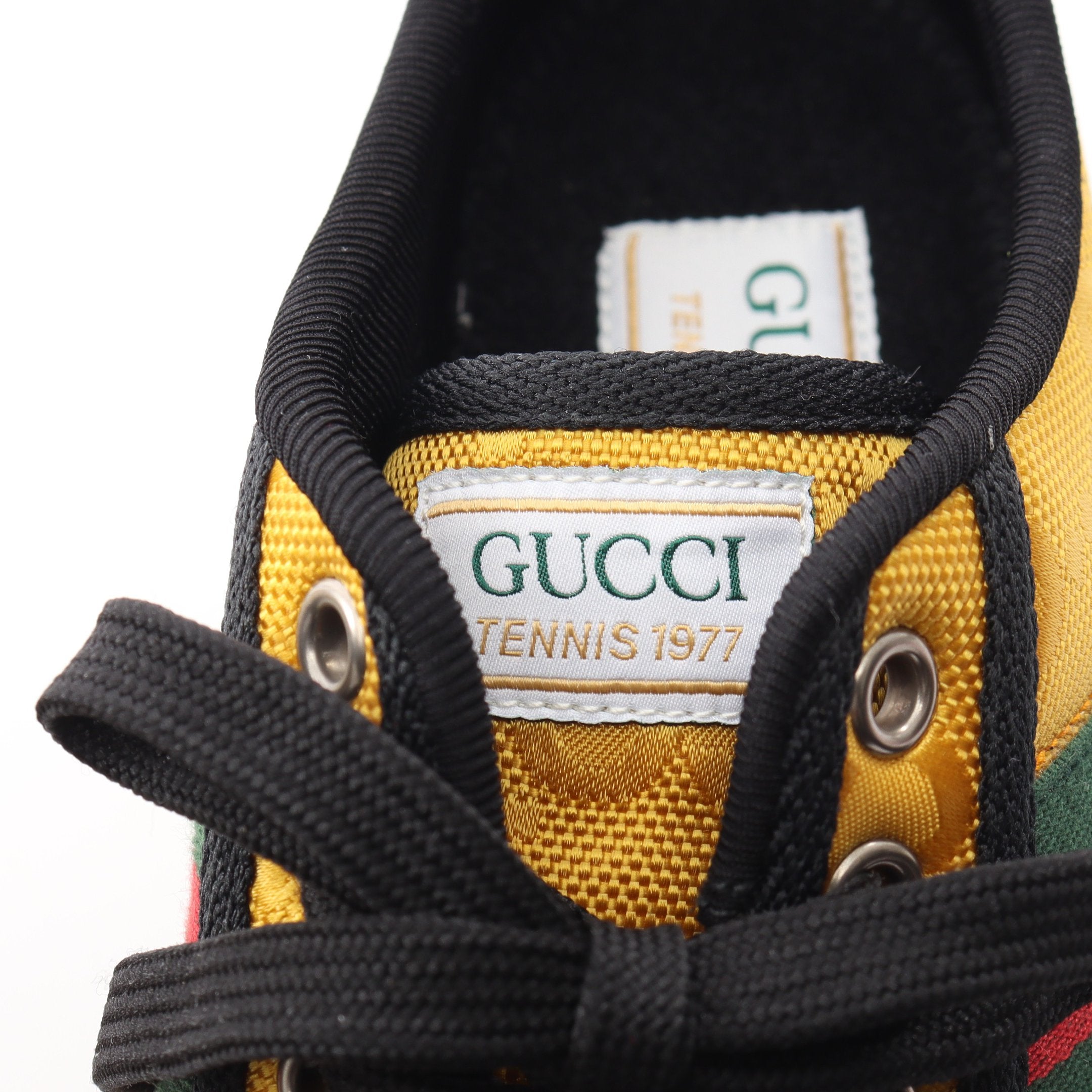 GUCCI TENNIS 1977 ジャンボGG スニーカー キャンバス イエロー