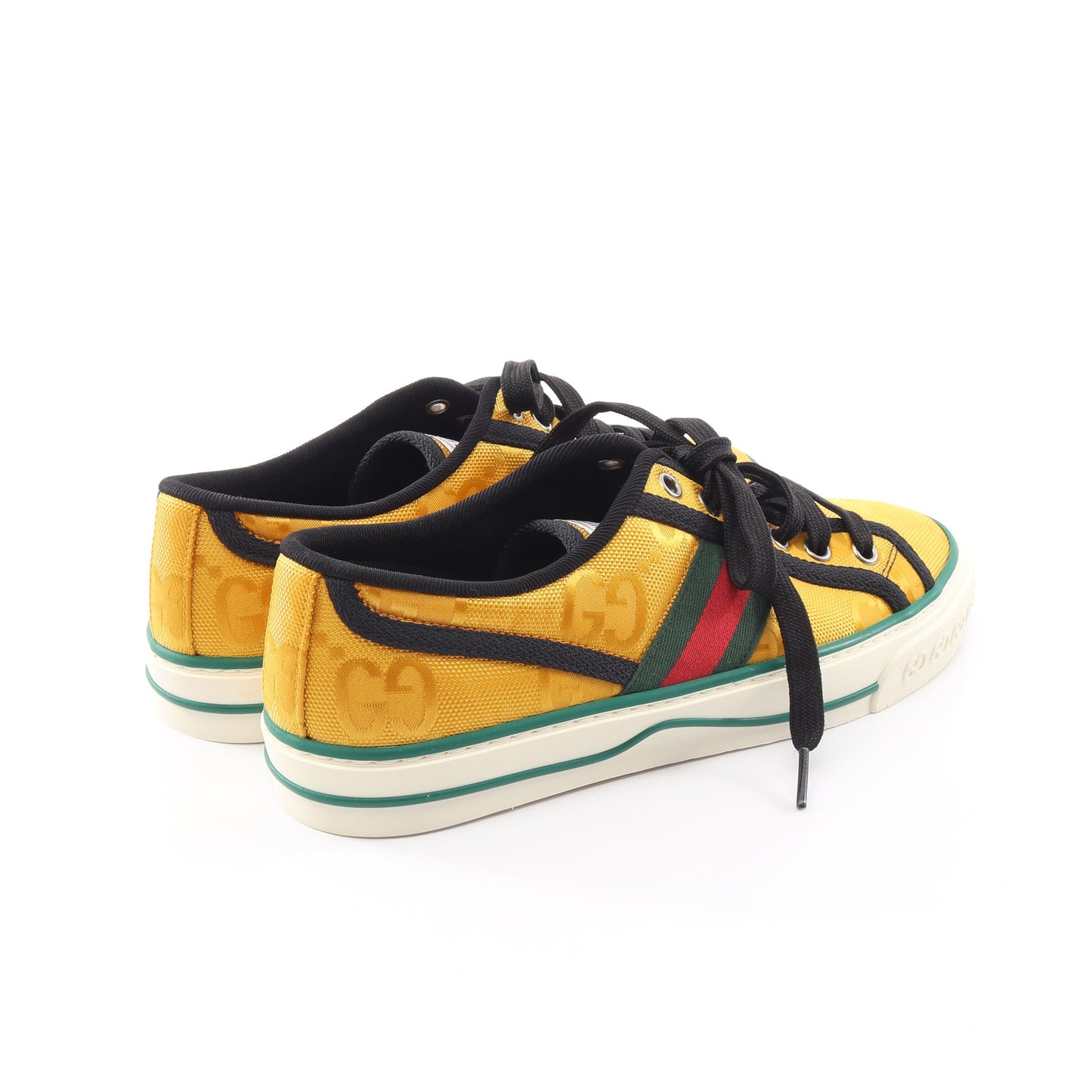 GUCCI TENNIS 1977 ジャンボGG スニーカー キャンバス イエロー ブラック マルチカラー グッチ