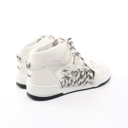 DIOR First ハイカットスニーカー レザー ホワイト ブラック クリスチャンディオール