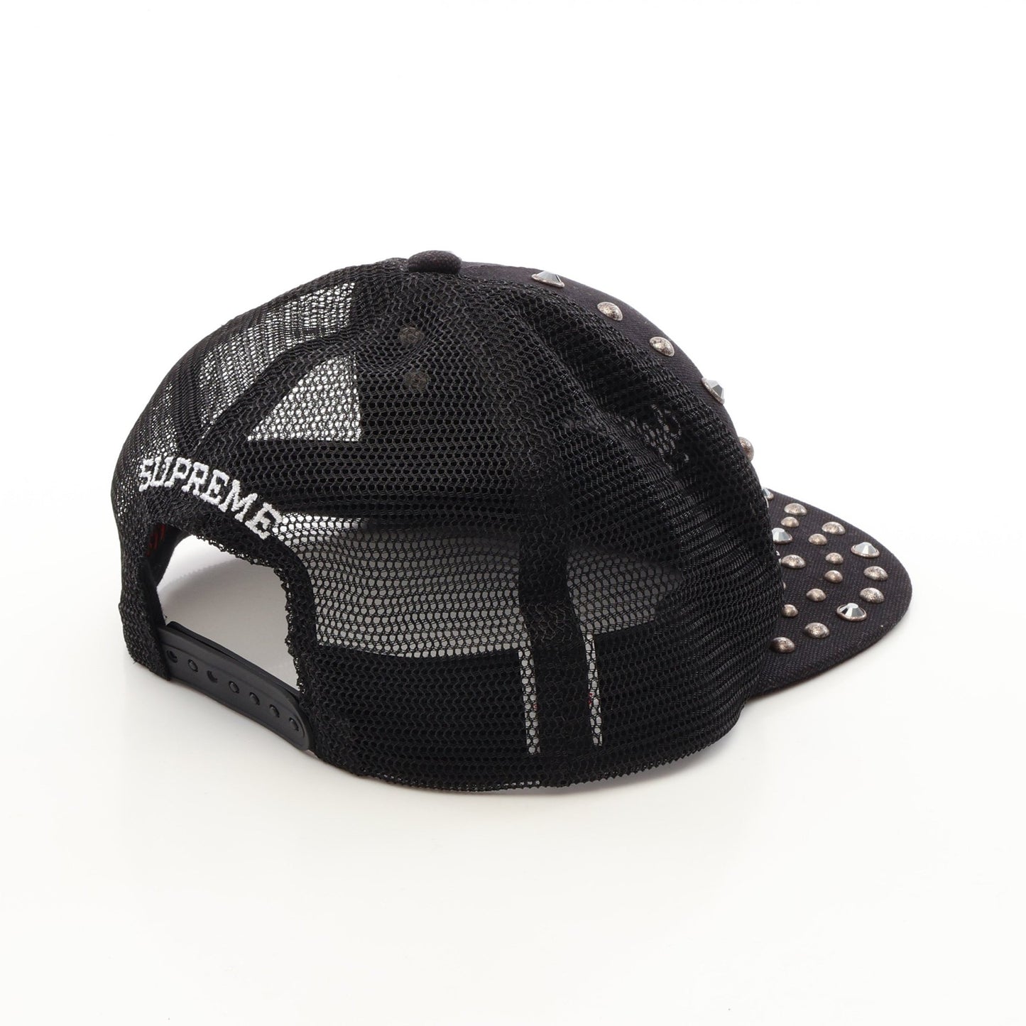 Supreme × B.BSIMON スタッズ付き キャップ 帽子 コットン ブラック シュプリーム