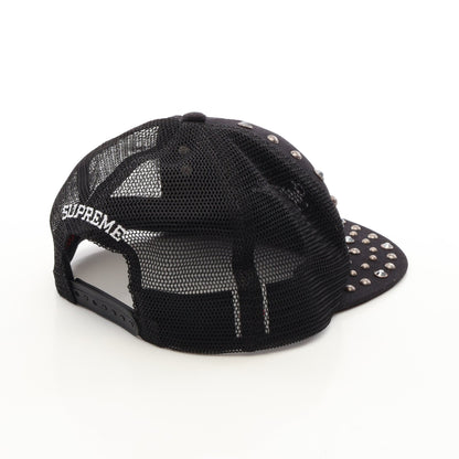 Supreme × B.BSIMON スタッズ付き キャップ 帽子 コットン ブラック シュプリーム
