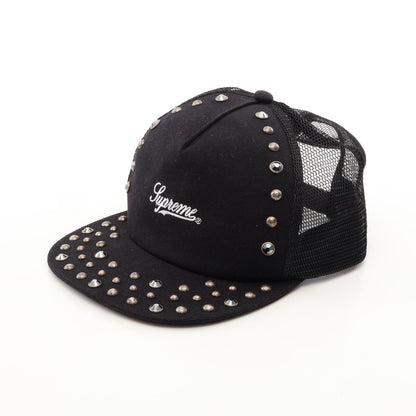 Supreme × B.BSIMON スタッズ付き キャップ 帽子 コットン ブラック シュプリーム