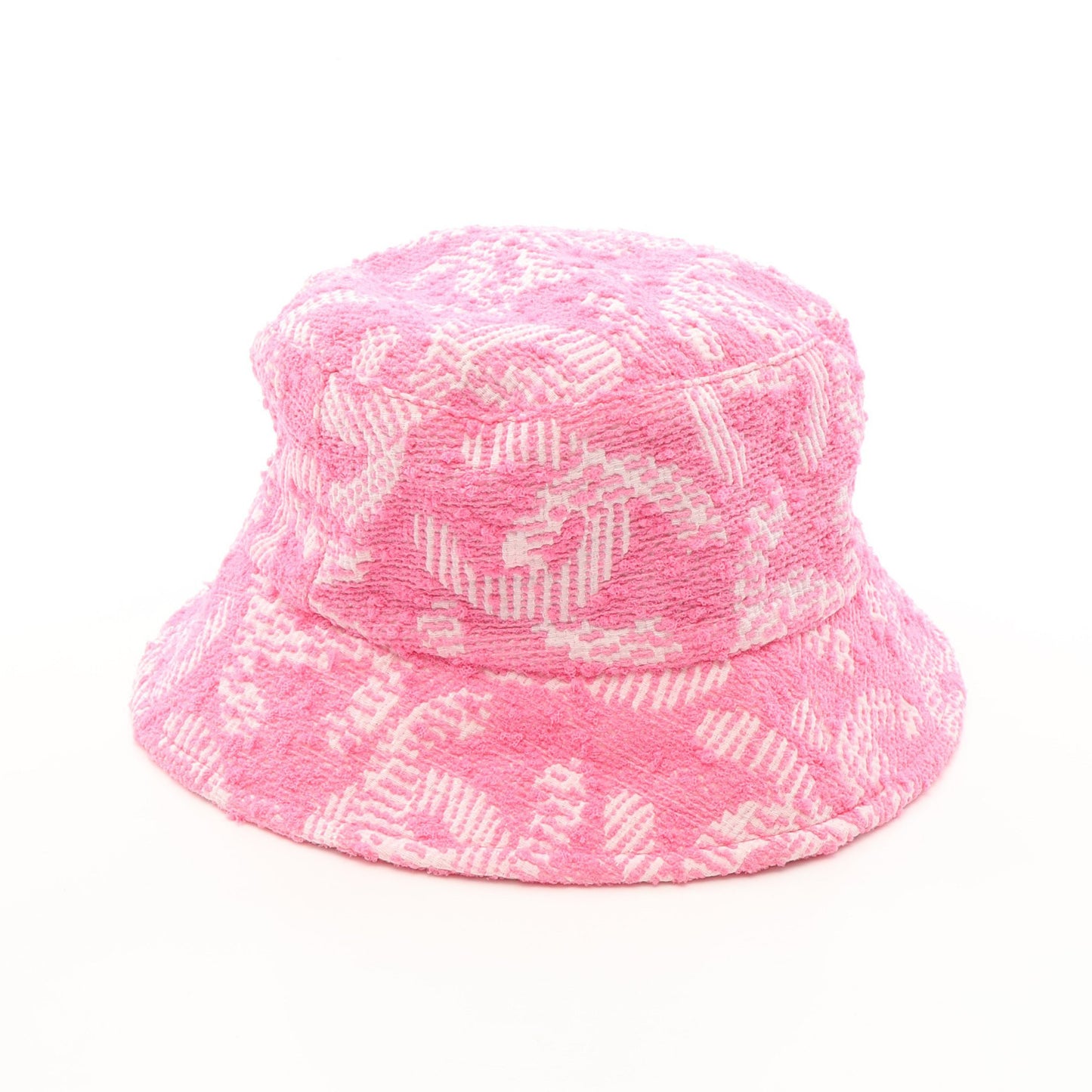 ココマーク バケット ハット 帽子 コットン シルク ピンク ホワイト シャネル
