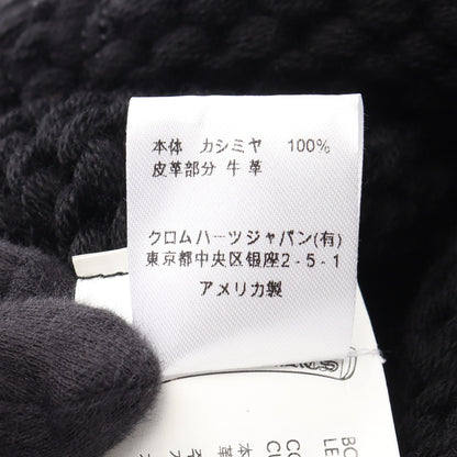 クロスパッチ ニットキャップ ビーニー カシミヤ ブラック クロムハーツ