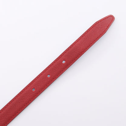 ミニコンスタンス Hベルト リバーシブル ベルト レザー ブルー レッド ゴールド金具 □A刻印 エルメス