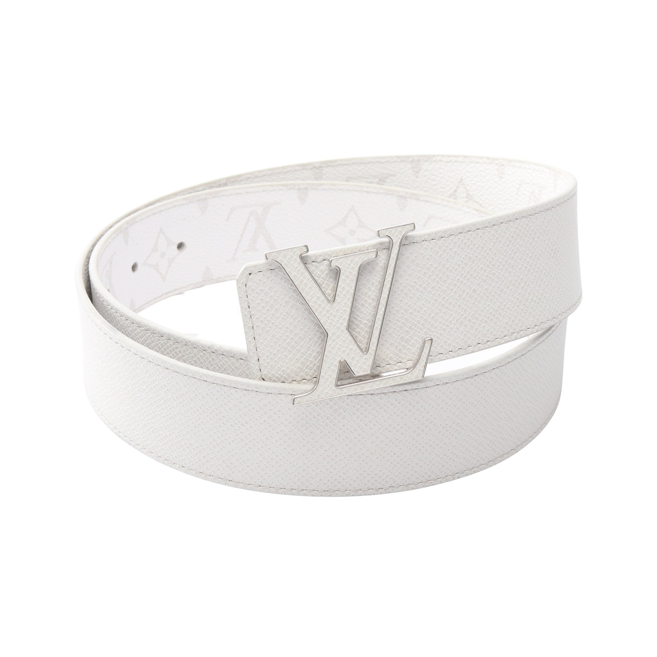 LVイニシャル 40MM リバーシブル モノグラム タイガ シルバー金具