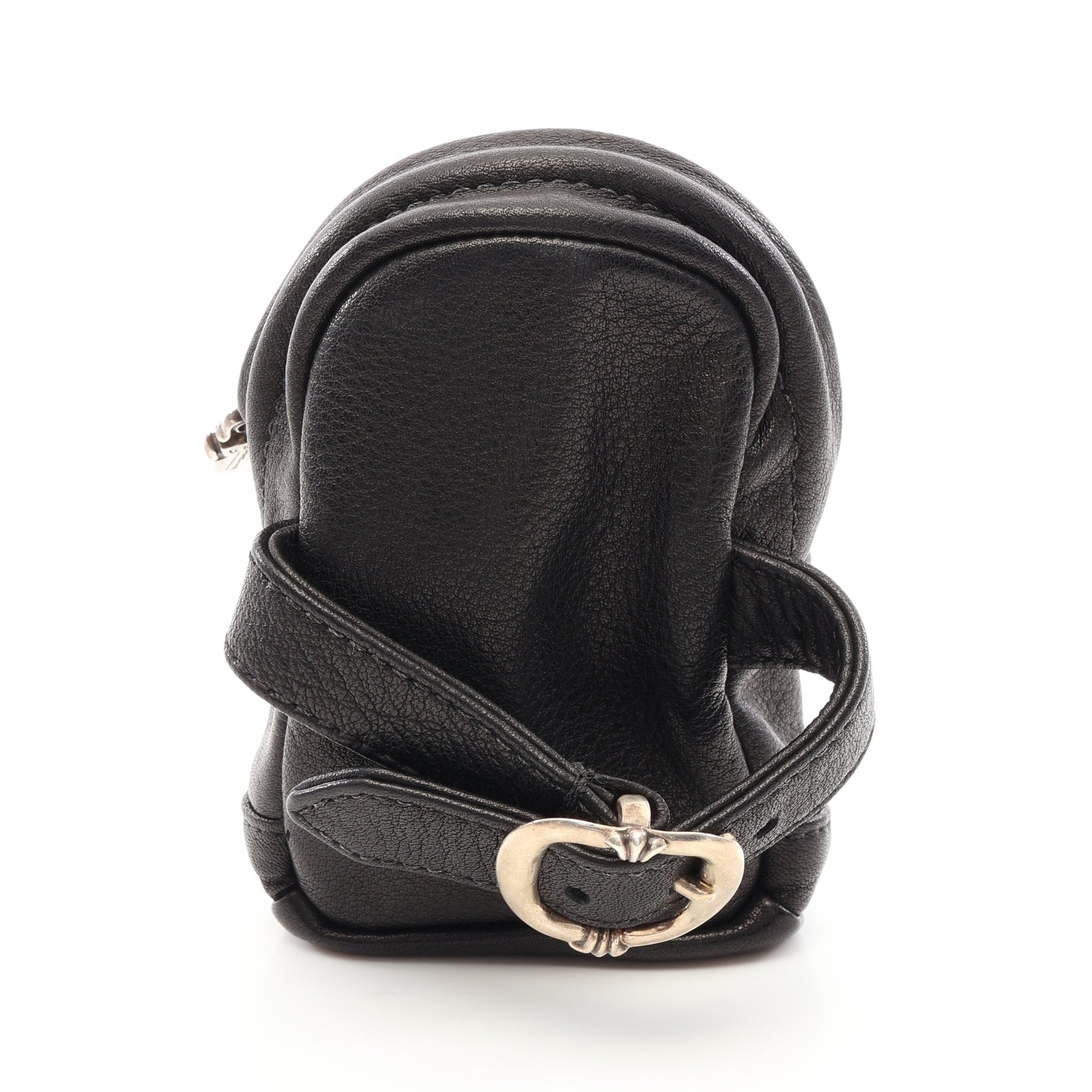 CHROME HEARTS クロムハーツ ブレスレット WRISTHER BACK PACK ミニポーチ WRISTHER BACK PACK ミニポーチ ブレスレット レザー ブラック クロム
