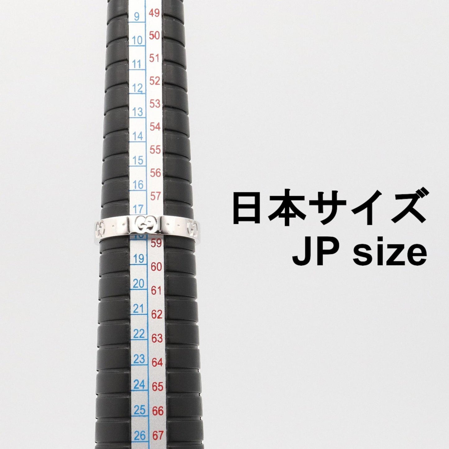 アイコン リング スリム リング 指輪 K18WG シルバー ホワイトゴールド グッチ