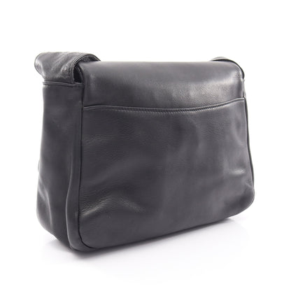 ガンチーニ ショルダーバッグ レザー ブラック サルヴァトーレフェラガモ バッグ Salvatore Ferragamo