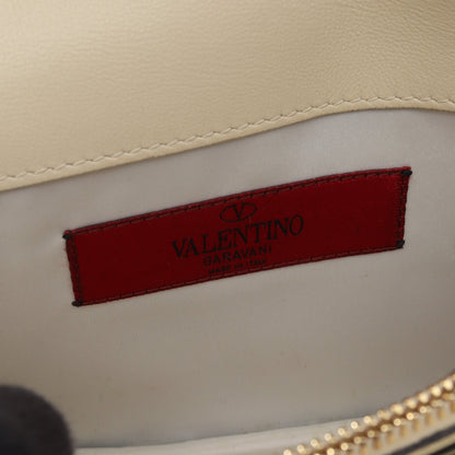 ロックスタッズ チェーンウォレット レザー オフホワイト ヴァレンティノガラヴァーニ バッグ VALENTINO GARAVANI