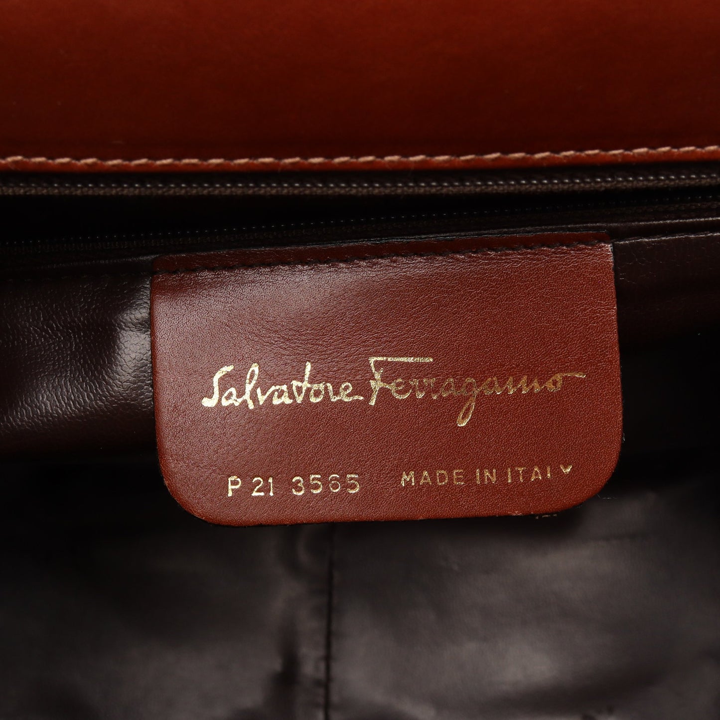 ガニチーニ ショルダーバッグ レザー ブラウン サルヴァトーレフェラガモ バッグ Salvatore Ferragamo