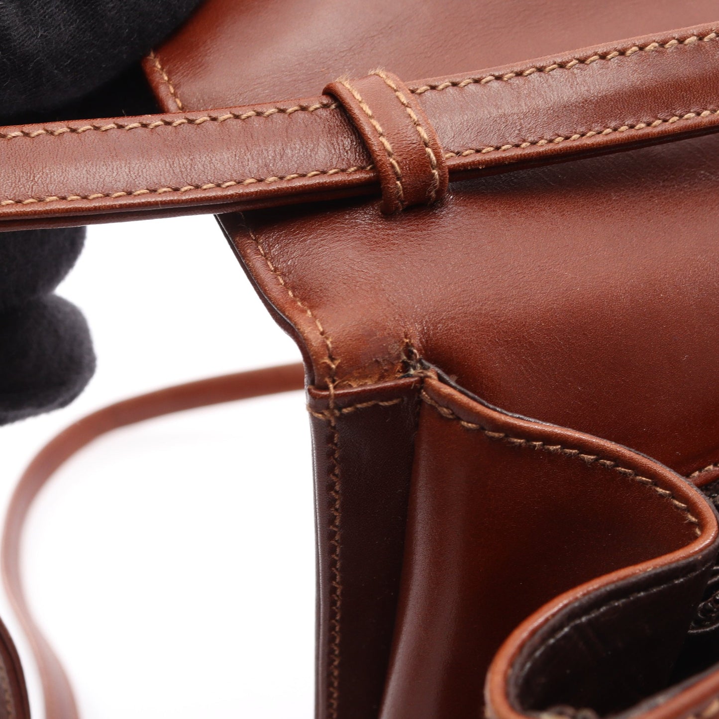 ガニチーニ ショルダーバッグ レザー ブラウン サルヴァトーレフェラガモ バッグ Salvatore Ferragamo