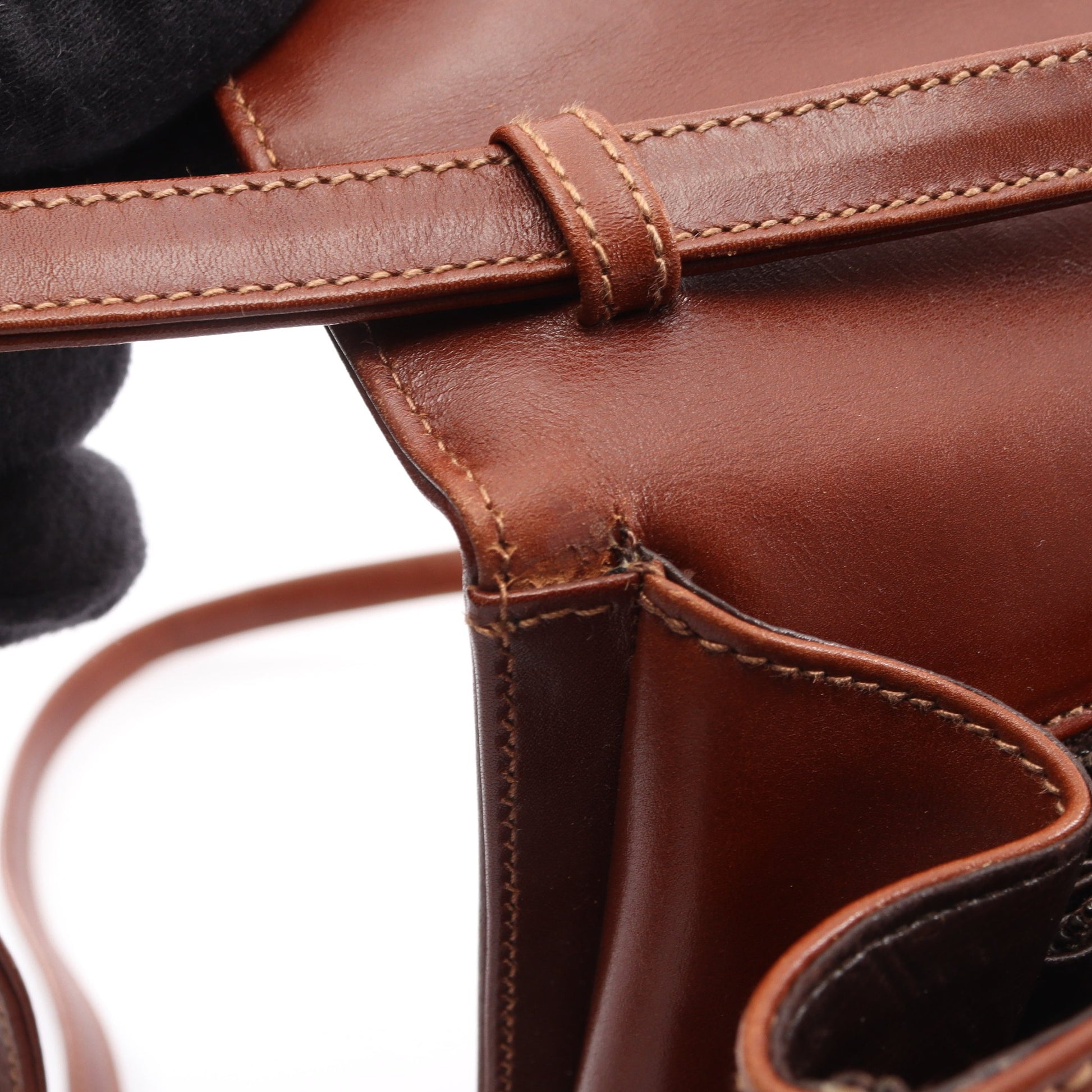 ガニチーニ ショルダーバッグ レザー ブラウン サルヴァトーレフェラガモ バッグ Salvatore Ferragamo