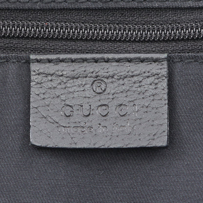 アビー GGキャンバス ショルダーバッグ キャンバス レザー ブラック グッチ バッグ GUCCI