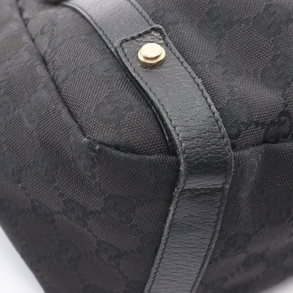 アビー GGキャンバス ショルダーバッグ キャンバス レザー ブラック グッチ バッグ GUCCI