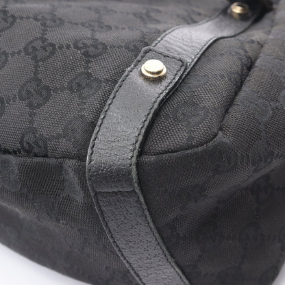 アビー GGキャンバス ショルダーバッグ キャンバス レザー ブラック グッチ バッグ GUCCI