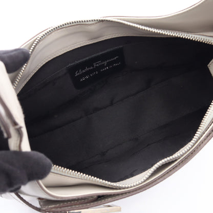 ガンチーニ ワンショルダーバッグ レザー ライトグレー サルヴァトーレフェラガモ バッグ Salvatore Ferragamo