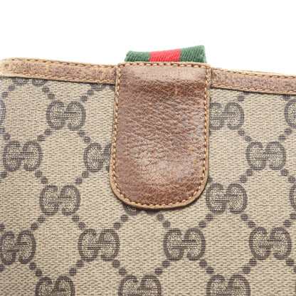 オールドグッチ シェリーライン GGプラス ショルダーバッグ トートバッグ PVC レザー ベージュ マルチカラー グッチ バッグ GUCCI