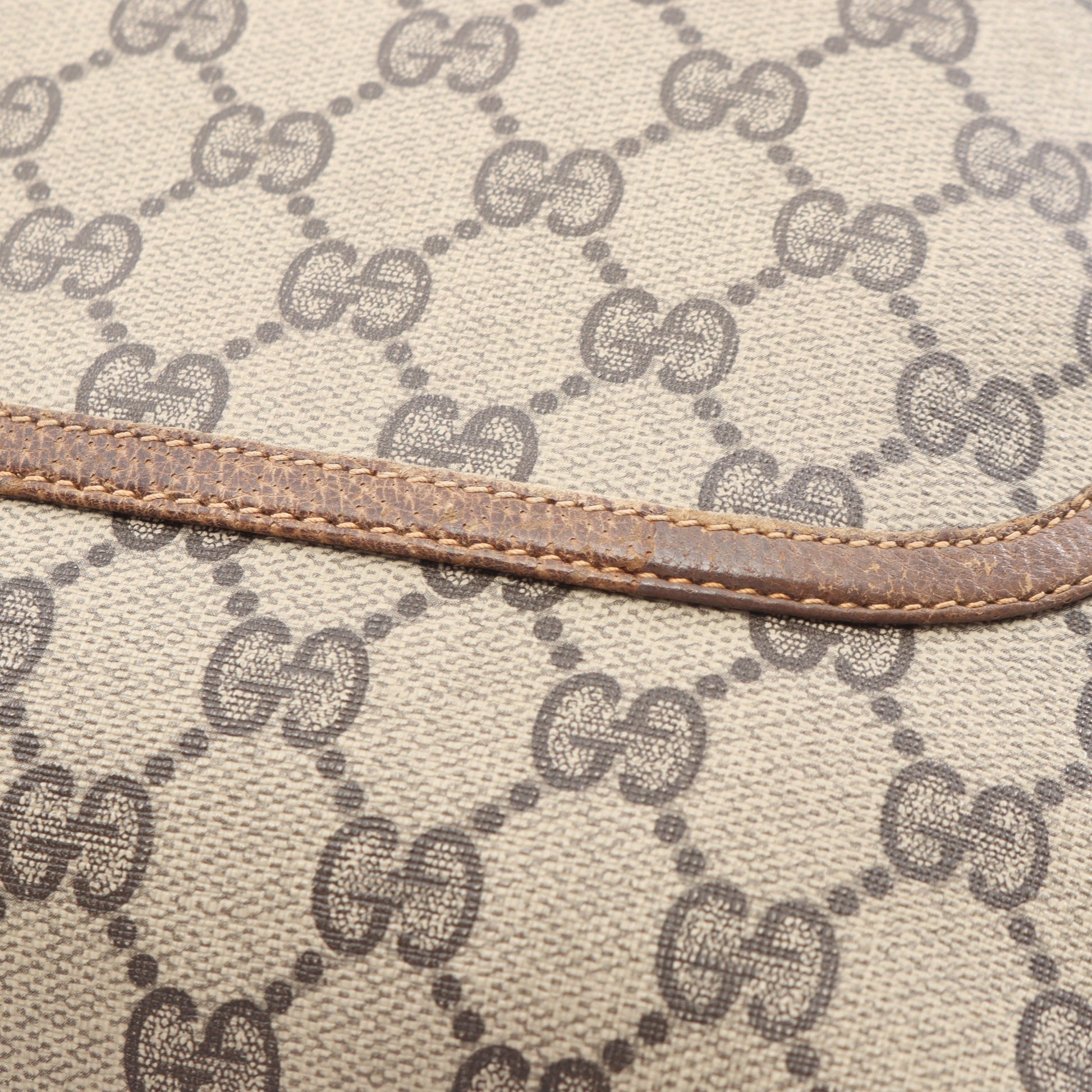オールドグッチ シェリーライン GGプラス ショルダーバッグ トートバッグ PVC レザー ベージュ マルチカラー グッチ バッグ GUCCI