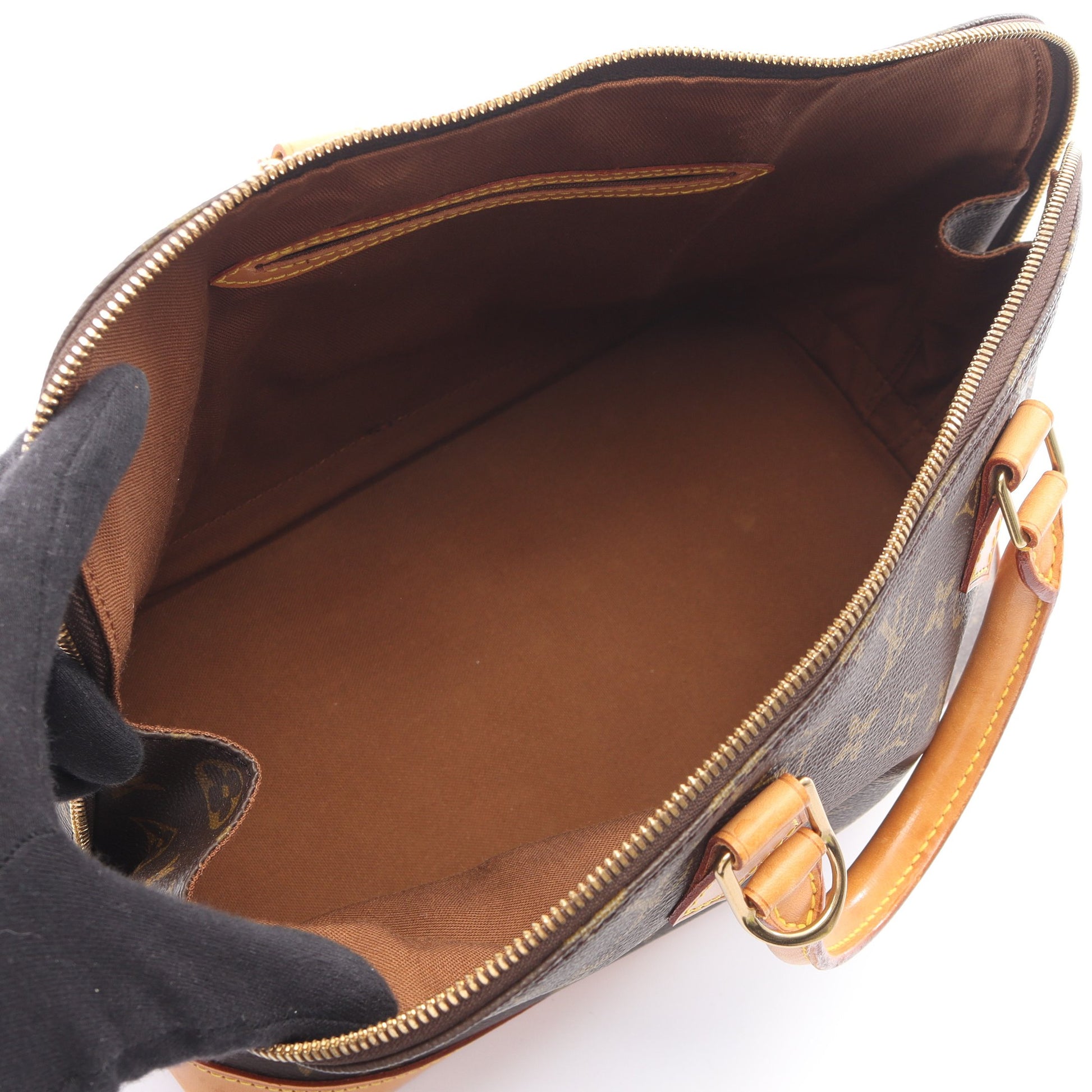 アルマPM モノグラム ハンドバッグ PVC レザー ブラウン ルイヴィトン バッグ LOUIS VUITTON
