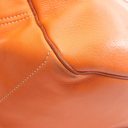 ブギーバッグ ハンドバッグ レザー オレンジ セリーヌ バッグ CELINE
