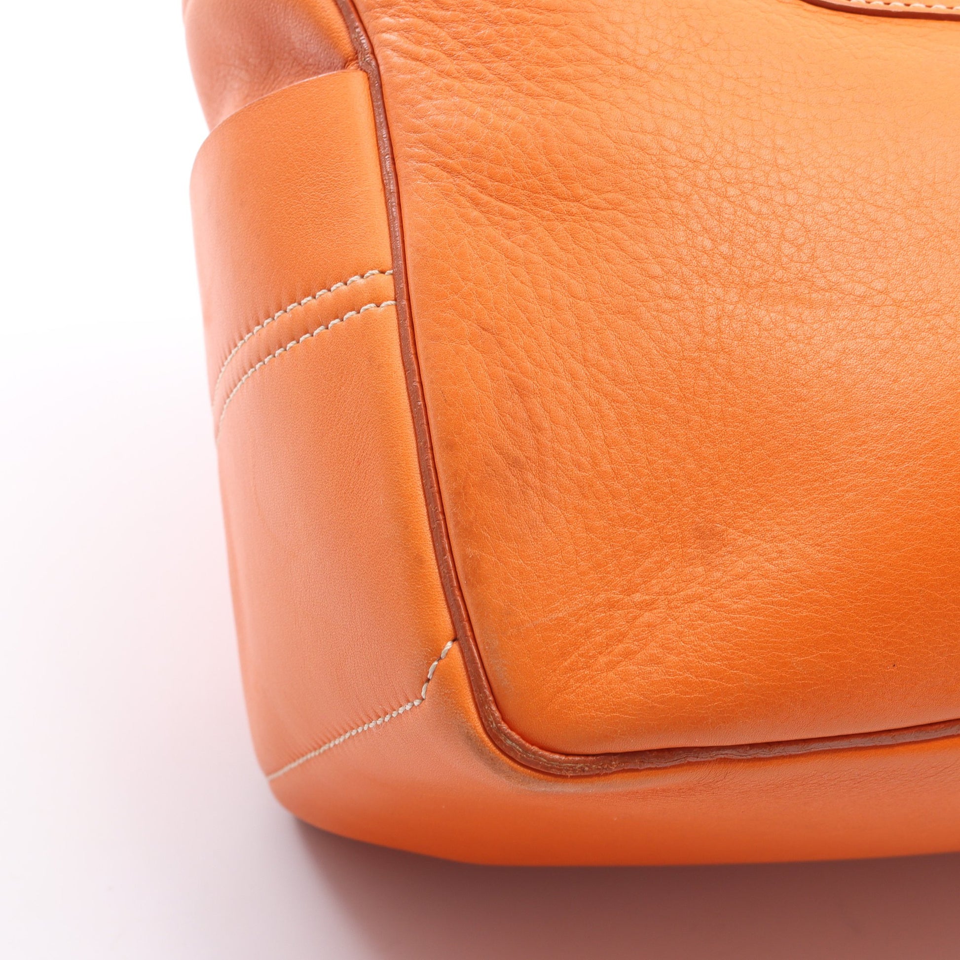 ブギーバッグ ハンドバッグ レザー オレンジ セリーヌ バッグ CELINE