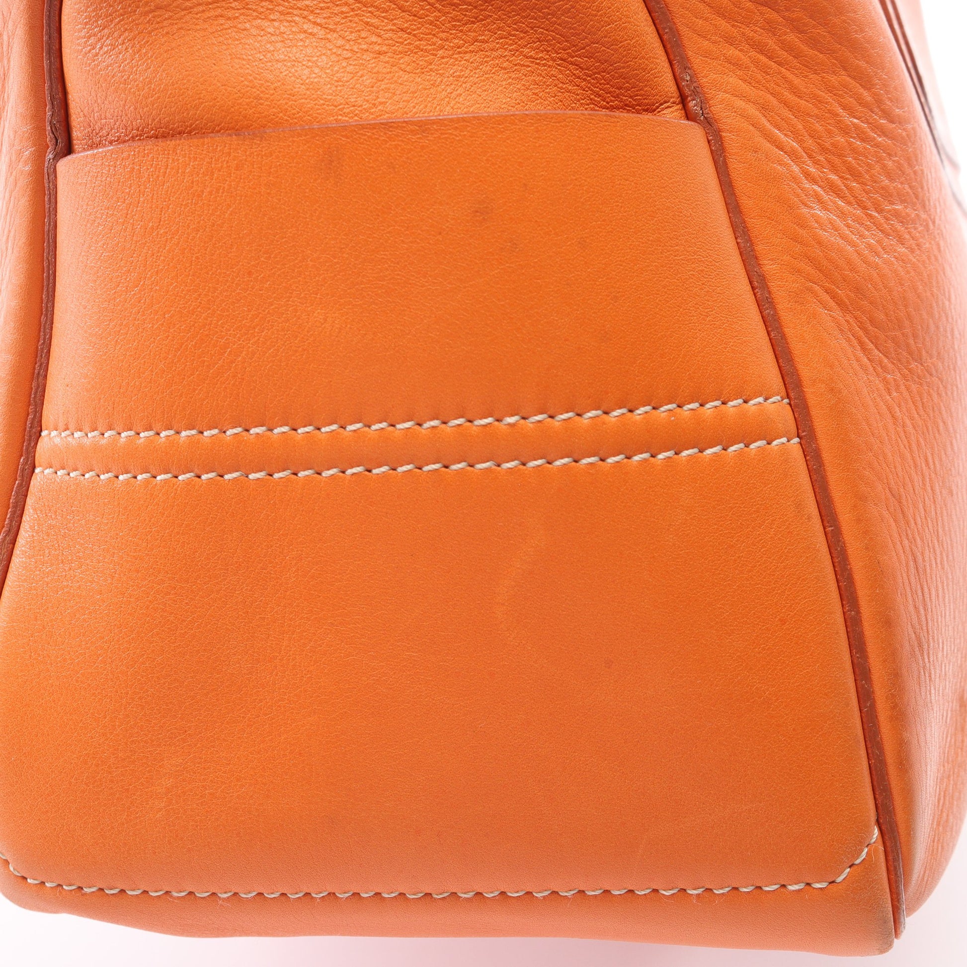 ブギーバッグ ハンドバッグ レザー オレンジ セリーヌ バッグ CELINE