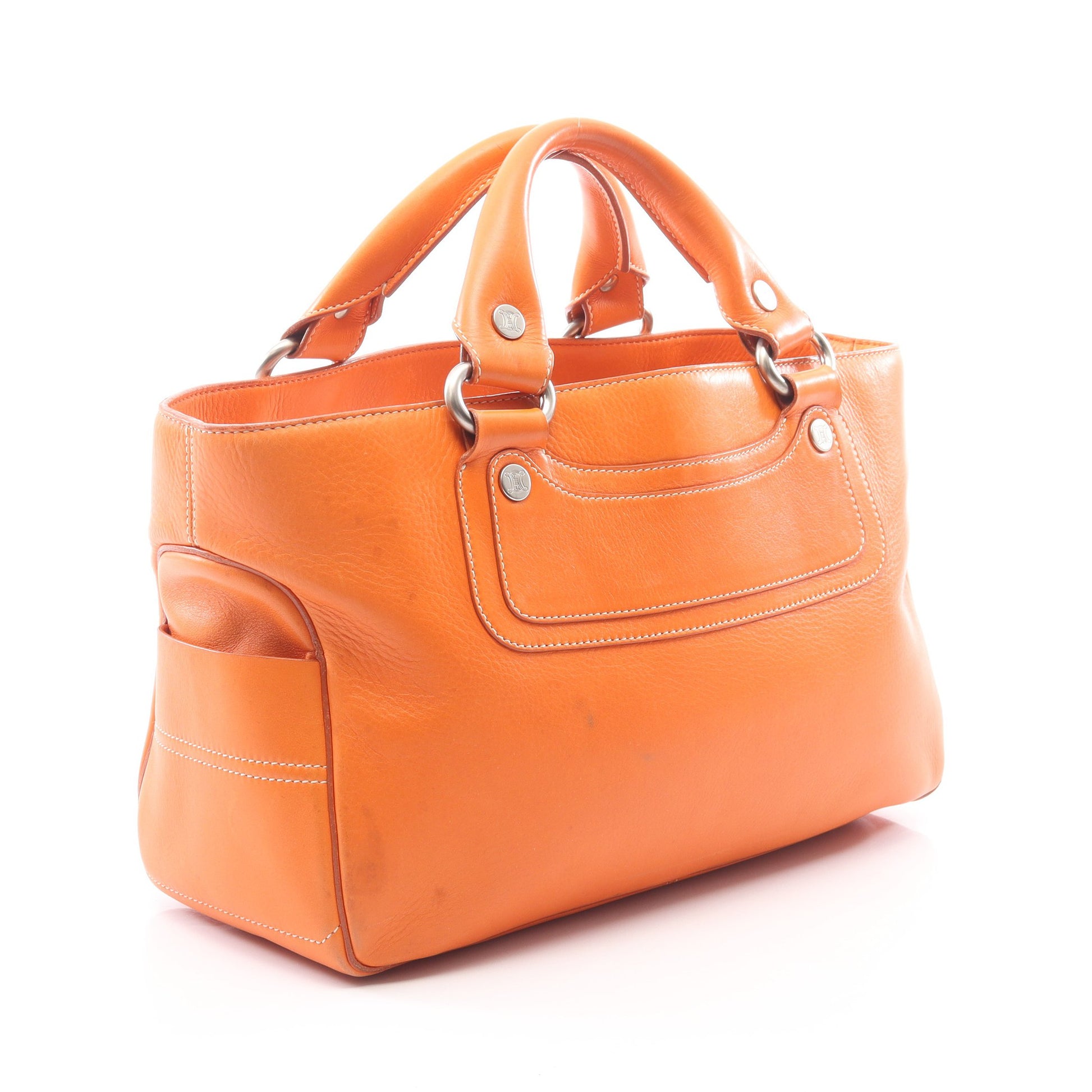 ブギーバッグ ハンドバッグ レザー オレンジ セリーヌ バッグ CELINE