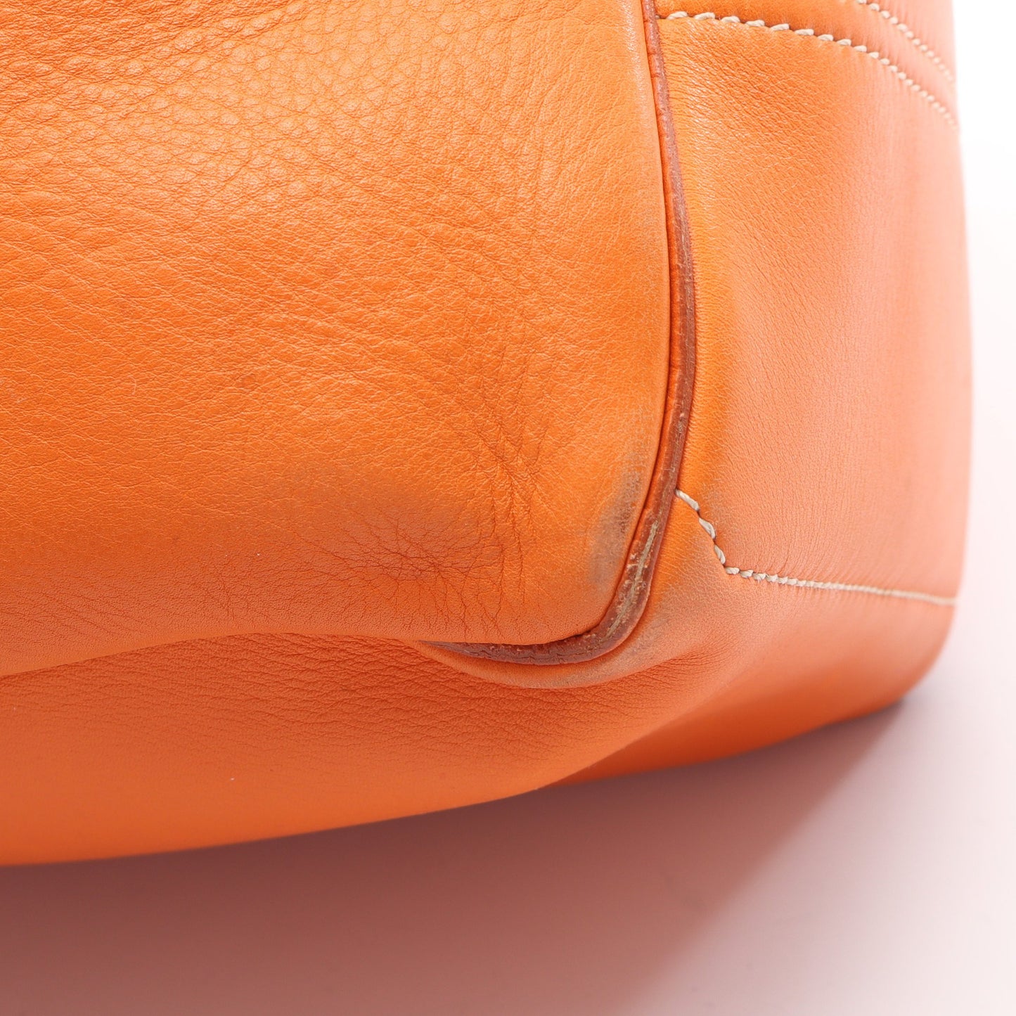 ブギーバッグ ハンドバッグ レザー オレンジ セリーヌ バッグ CELINE