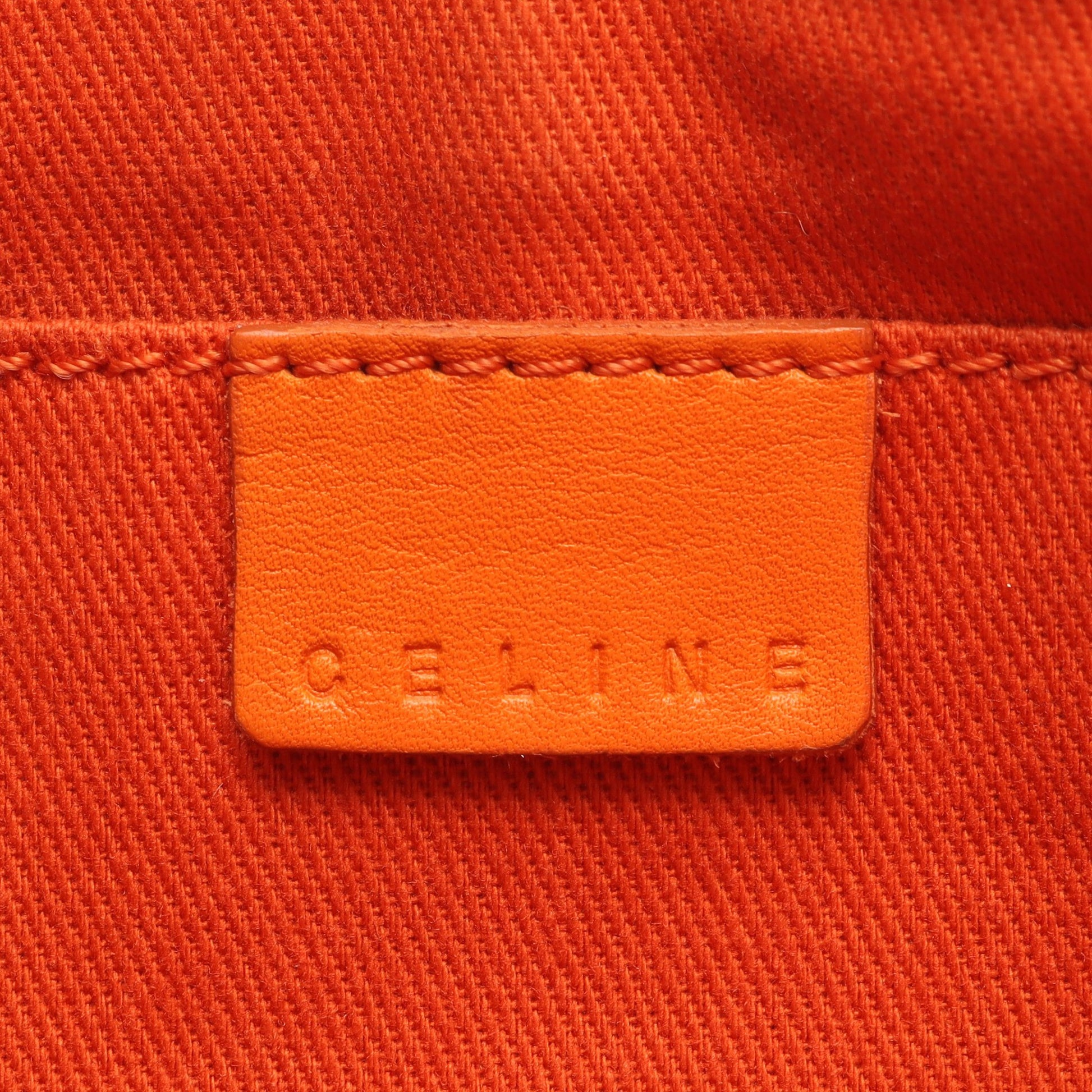 ブギーバッグ ハンドバッグ レザー オレンジ セリーヌ バッグ CELINE